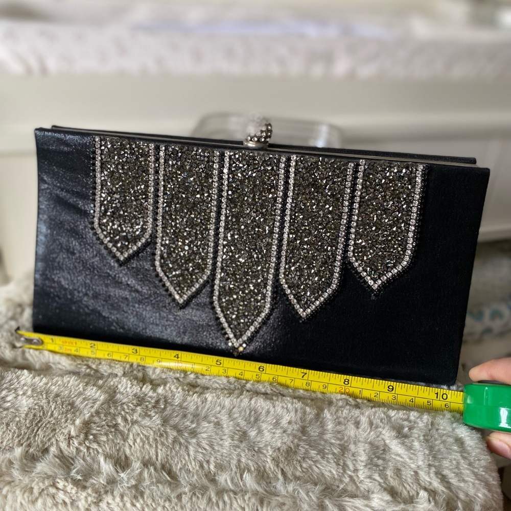 Bebe Rhinestone Clutch NWT - Picture 4 of 11